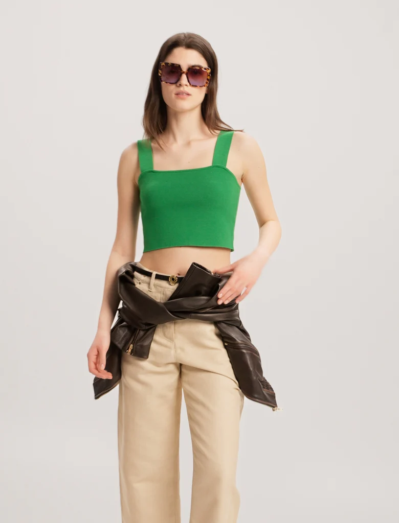 Crop top de punto - Imagen 2